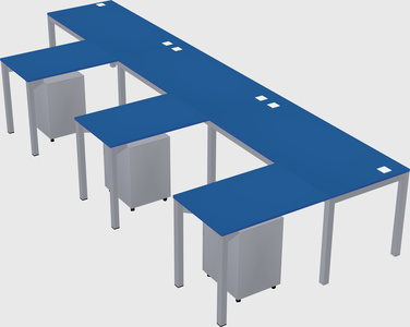 L-shaped desk