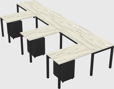 L-shaped desk
