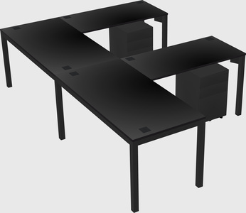 L-shaped desk