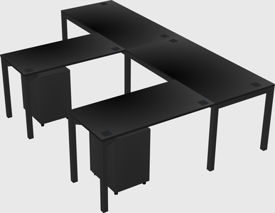 L-shaped desk