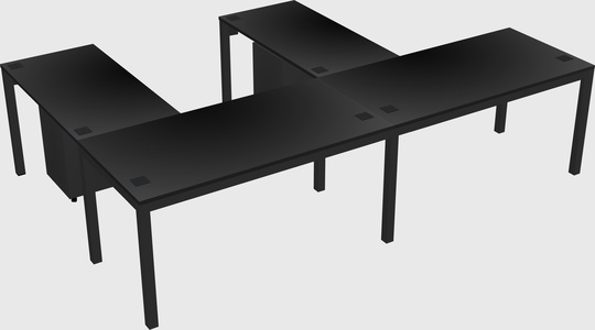 L-shaped desk