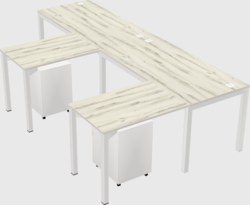 L-shaped desk