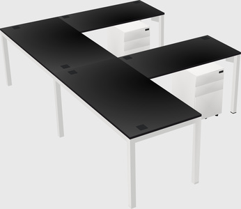 L-shaped desk