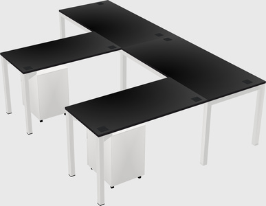 L-shaped desk