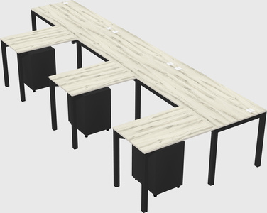 L-shaped desk