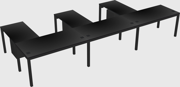L-shaped desk