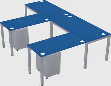 L-shaped desk