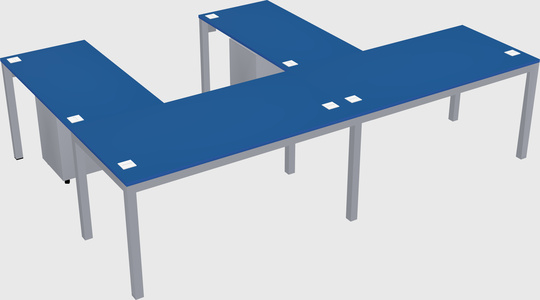 L-shaped desk