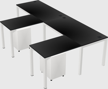 L-shaped desk