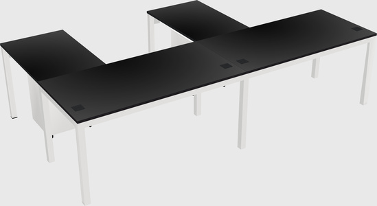 L-shaped desk