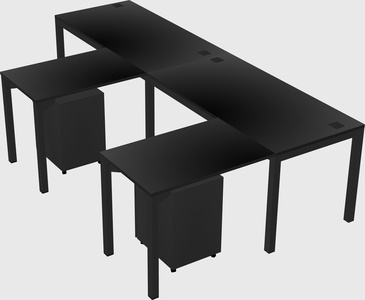 L-shaped desk