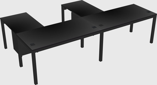 L-shaped desk