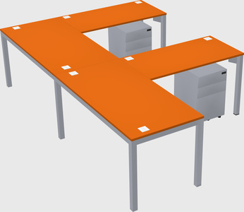 L-shaped desk