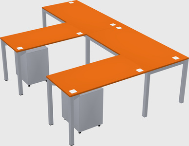 L-shaped desk