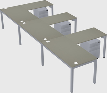 L-shaped desk