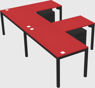 L-shaped desk