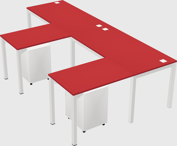 L-shaped desk