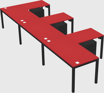 L-shaped desk