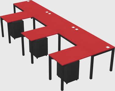 L-shaped desk