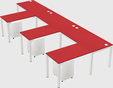 L-shaped desk