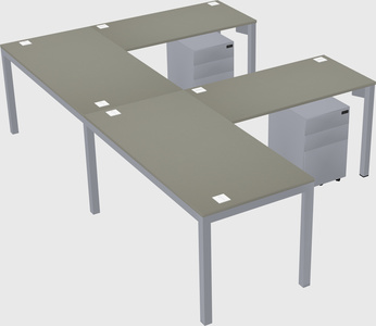 L-shaped desk