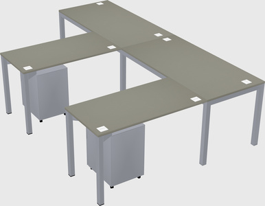 L-shaped desk