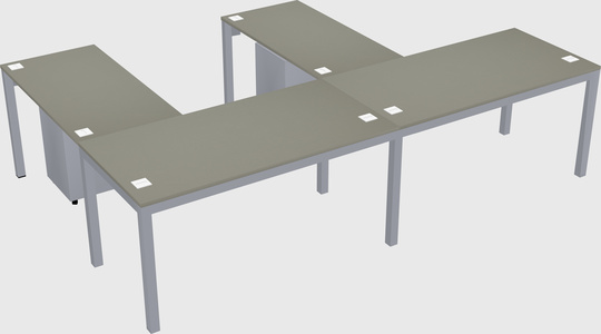 L-shaped desk