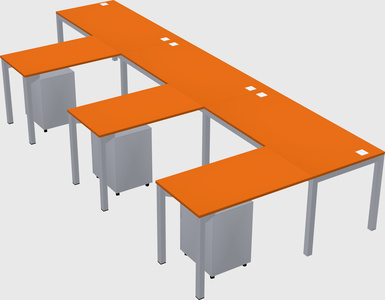 L-shaped desk