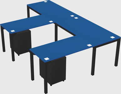 L-shaped desk