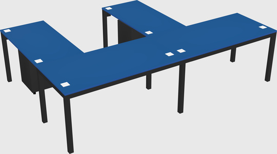 L-shaped desk