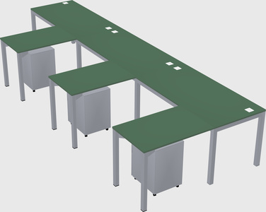 L-shaped desk