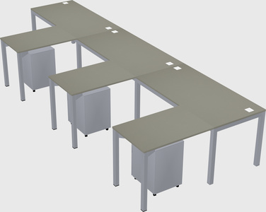 L-shaped desk