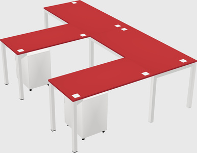 L-shaped desk