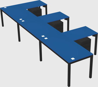 L-shaped desk