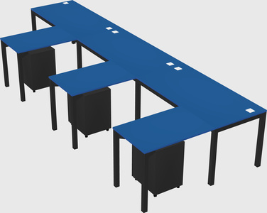 L-shaped desk