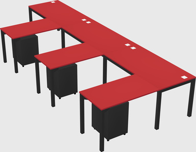 L-shaped desk