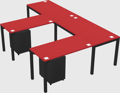 L-shaped desk