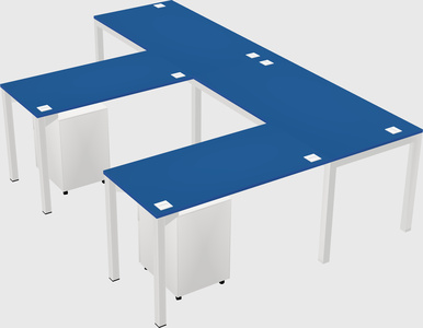L-shaped desk
