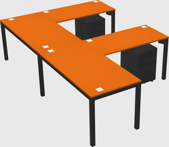 L-shaped desk