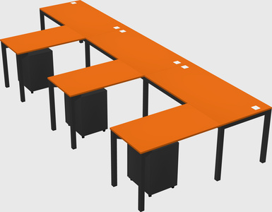 L-shaped desk