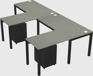 L-shaped desk