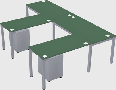 L-shaped desk