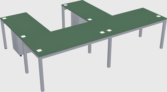 L-shaped desk