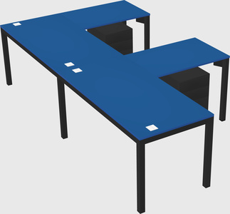 L-shaped desk