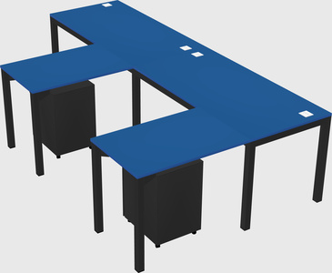 L-shaped desk
