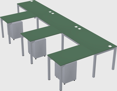 L-shaped desk