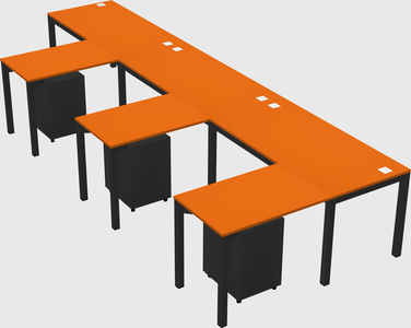 L-shaped desk