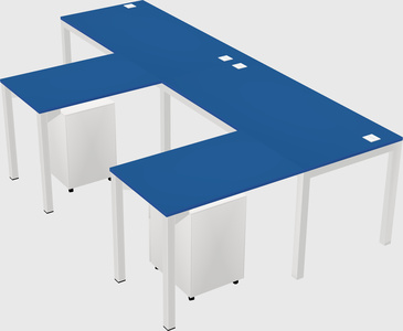 L-shaped desk