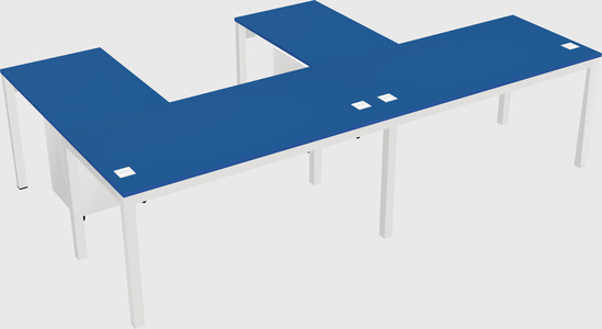 L-shaped desk
