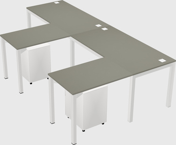 L-shaped desk
